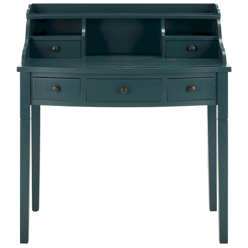 Bureau à 5 tiroirs avec niches de rangement