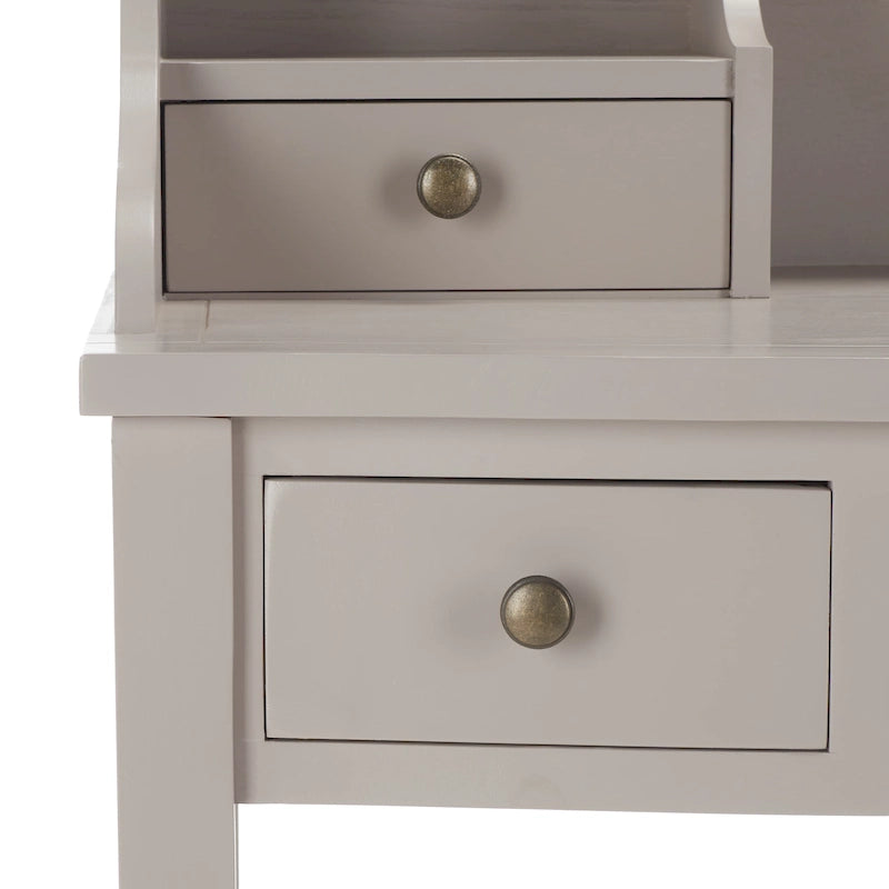 Bureau à 5 tiroirs avec niches de rangement