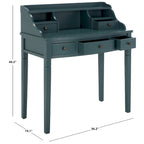 Bureau à 5 tiroirs avec niches de rangement