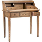 Bureau à 5 tiroirs avec niches de rangement