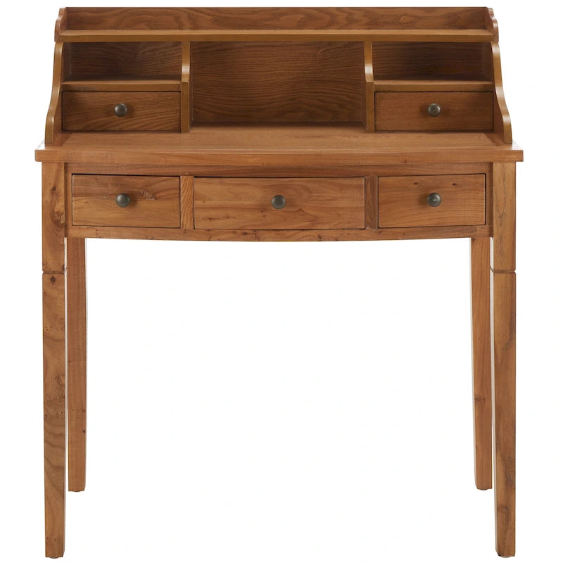 Bureau à 5 tiroirs avec niches de rangement