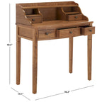 Bureau à 5 tiroirs avec niches de rangement