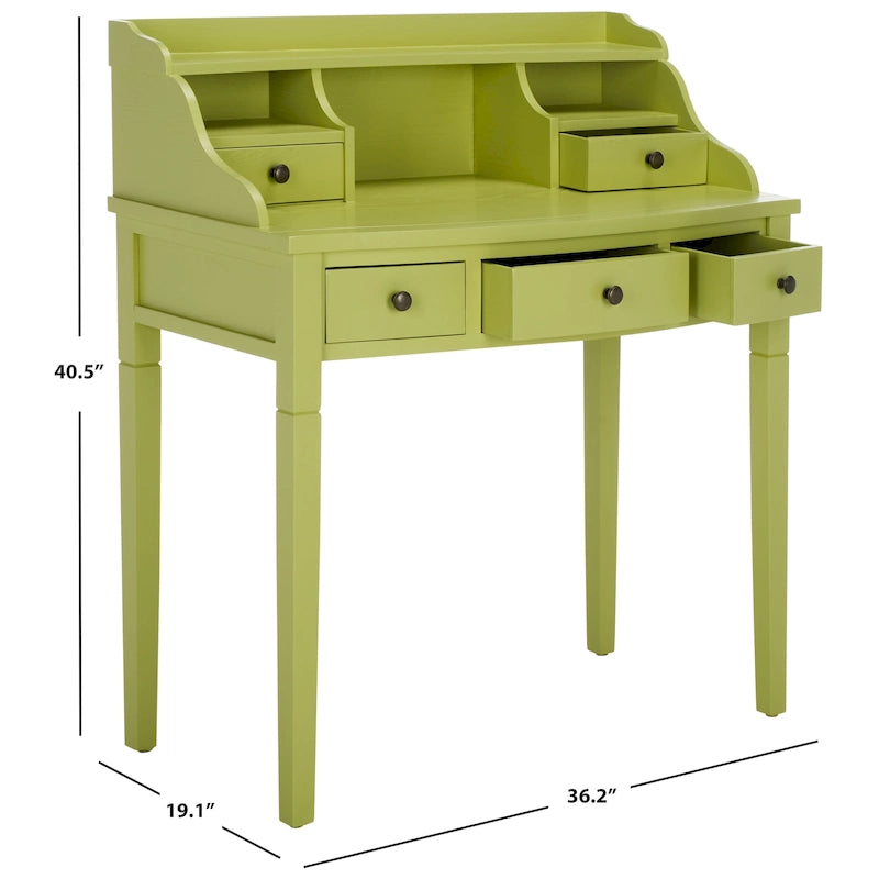 Bureau à 5 tiroirs avec niches de rangement