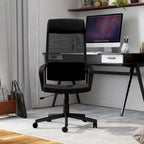 Chaise de bureau ergonomique pivotante en maille, réglable en hauteur et avec appuie-tête