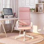 Chaise de bureau ergonomique pivotante en maille, réglable en hauteur et avec appuie-tête