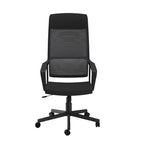 Chaise de bureau ergonomique pivotante en maille, réglable en hauteur et avec appuie-tête