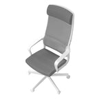 Chaise de bureau ergonomique pivotante en maille, réglable en hauteur et avec appuie-tête