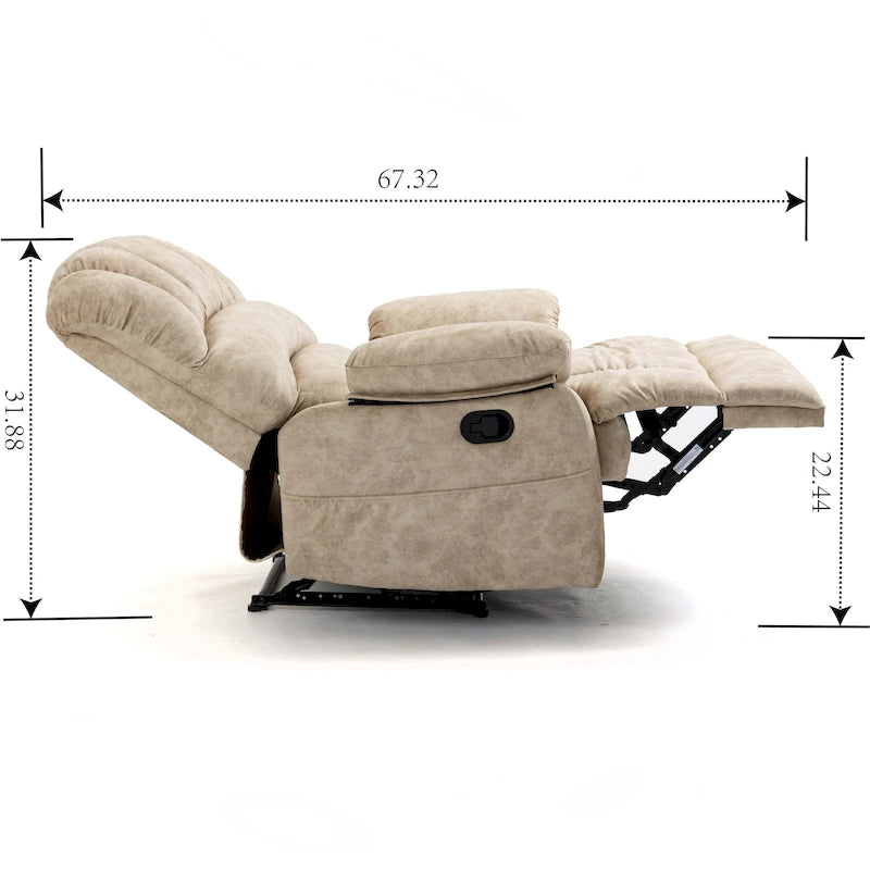 Fauteuil inclinable manuel rembourré