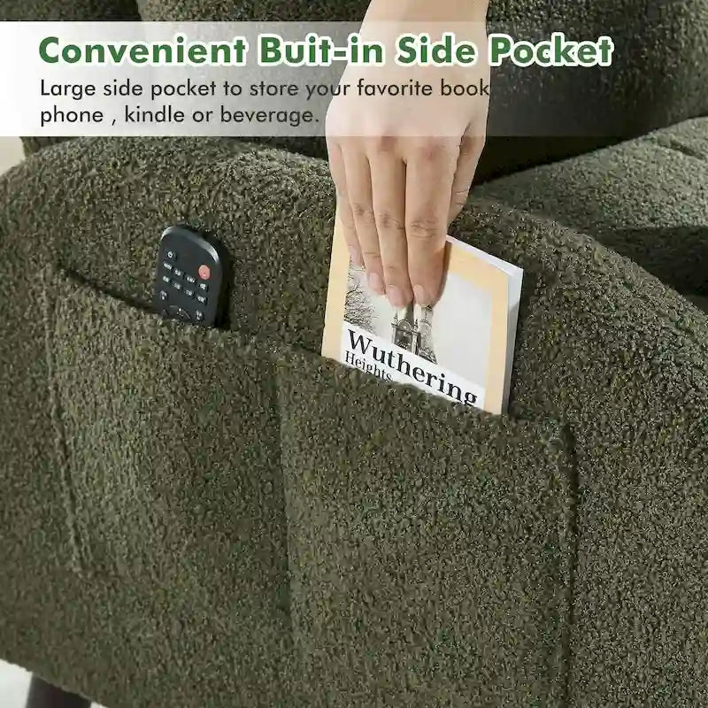 Chaise longue réglable avec pouf de rangement