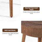 Table basse en bois massif marron rustique pour salon