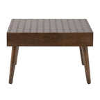 Table basse en bois massif marron rustique pour salon