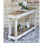Console en bois de récupération
