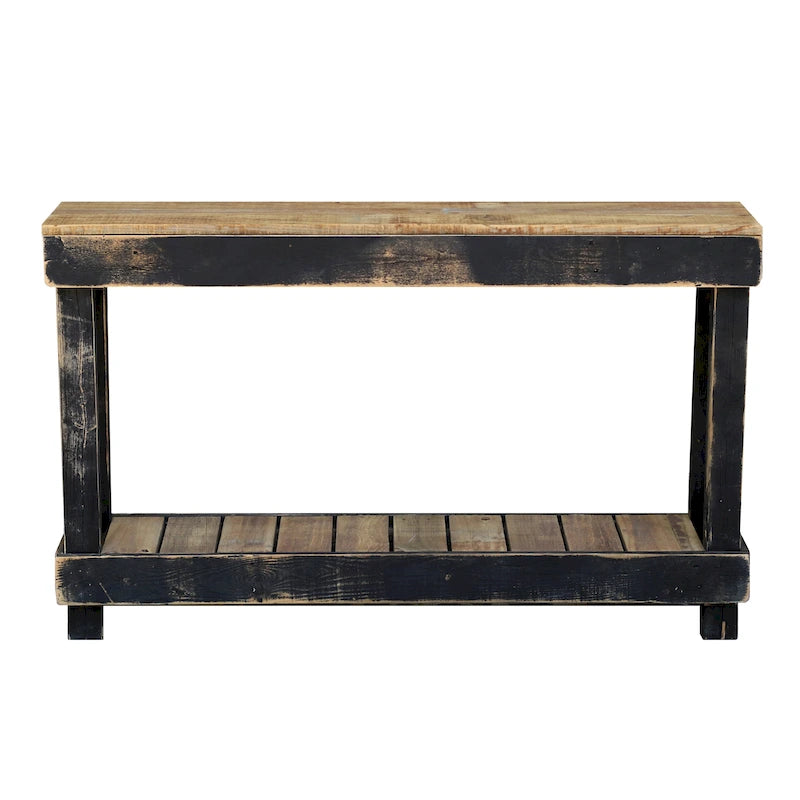 Console en bois de récupération