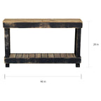 Console en bois de récupération