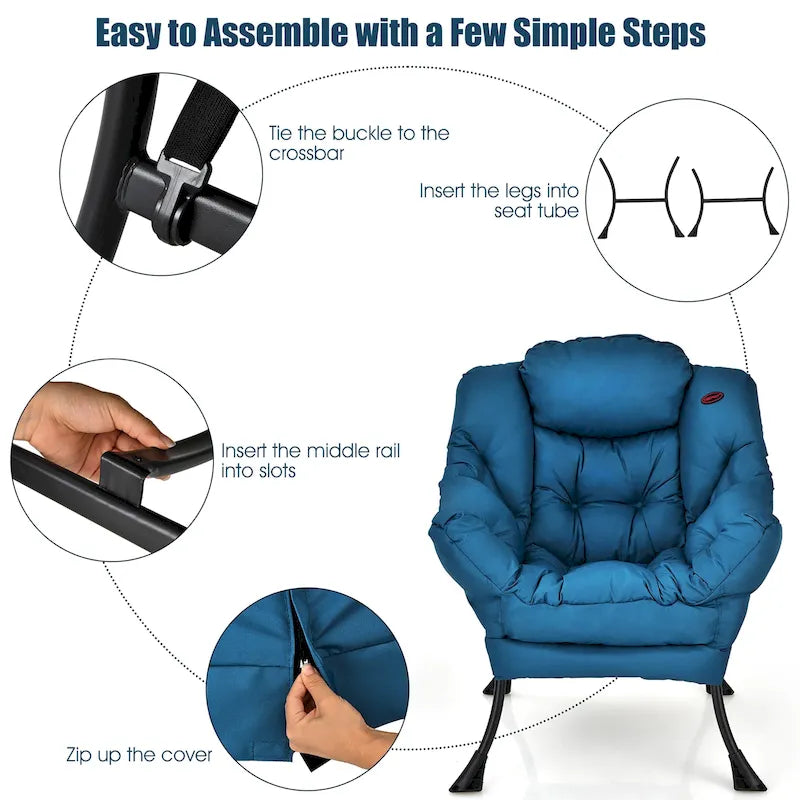 Fauteuil d'appoint avec poche latérale