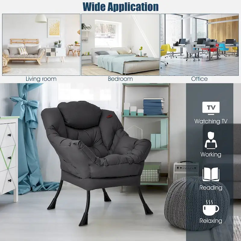 Fauteuil d'appoint avec poche latérale