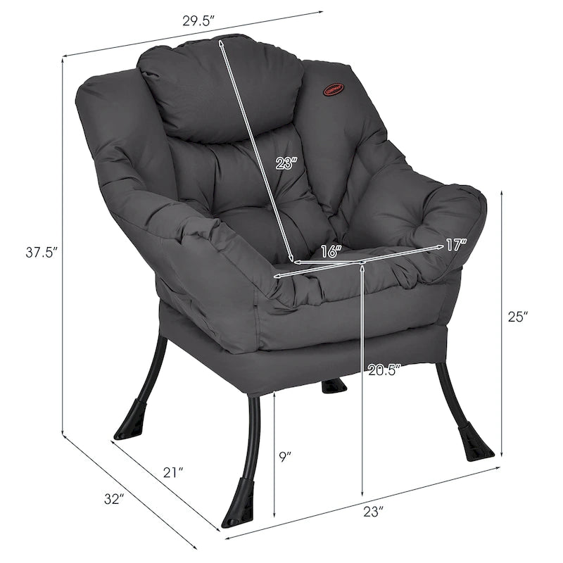 Fauteuil d'appoint avec poche latérale