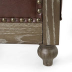 Canapé Chesterfield 3 places avec clous décoratifs et capitonnage
