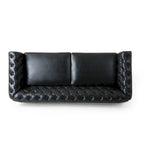 Canapé Chesterfield 3 places avec clous décoratifs et capitonnage