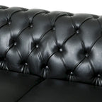 Canapé Chesterfield 3 places avec clous décoratifs et capitonnage