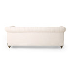 Canapé Chesterfield 3 places avec clous décoratifs et capitonnage