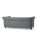 Canapé Chesterfield 3 places avec clous décoratifs et capitonnage