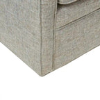 Fauteuil pivotant courbé et rembourré