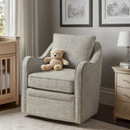 Fauteuil pivotant courbé et rembourré