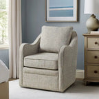 Fauteuil pivotant courbé et rembourré