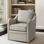 Fauteuil pivotant courbé et rembourré