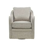 Fauteuil pivotant courbé et rembourré