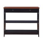 Console de table avec tiroir et étagères Oxford
