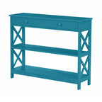 Console de table avec tiroir et étagères Oxford