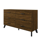 Commode en bois à 6 tiroirs avec glissières métalliques