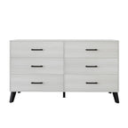 Commode en bois à 6 tiroirs avec glissières métalliques