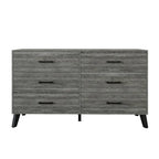 Commode en bois à 6 tiroirs avec glissières métalliques