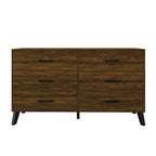 Commode en bois à 6 tiroirs avec glissières métalliques