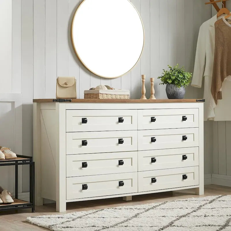 Commode 8 tiroirs finition bois