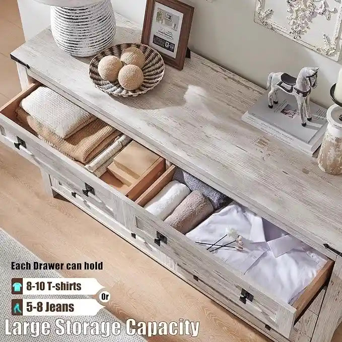 Commode 8 tiroirs finition bois