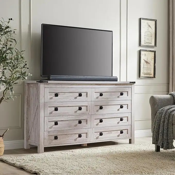 Commode 8 tiroirs finition bois