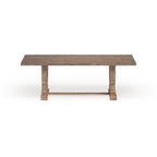 Table à manger extensible rustique en bois de 90 pouces
