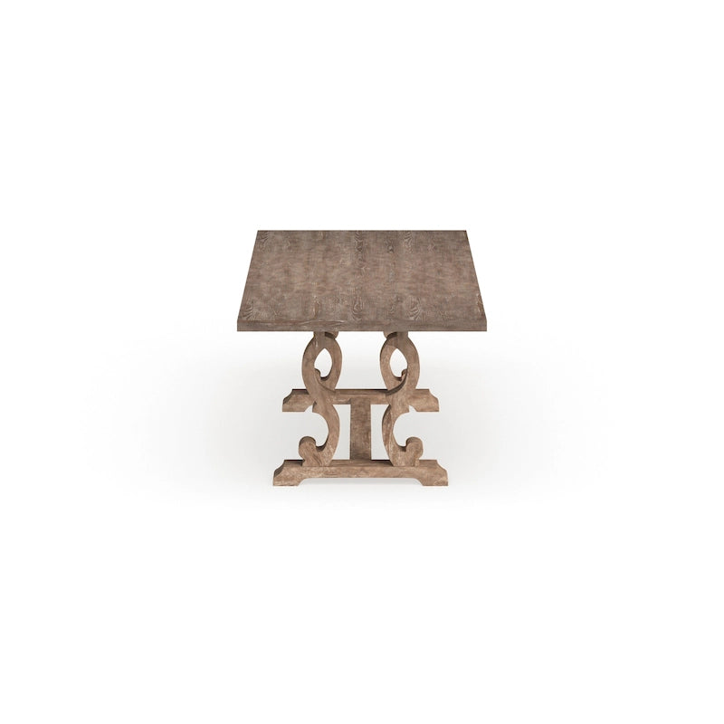 Table à manger extensible rustique en bois de 90 pouces