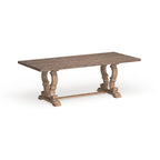 Table à manger extensible rustique en bois de 90 pouces