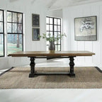 Table à manger sur tréteaux avec tableau noir