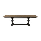 Table à manger sur tréteaux avec tableau noir