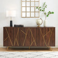 Buffet en bois de 63 pouces avec rangement