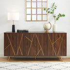 Buffet en bois de 63 pouces avec rangement