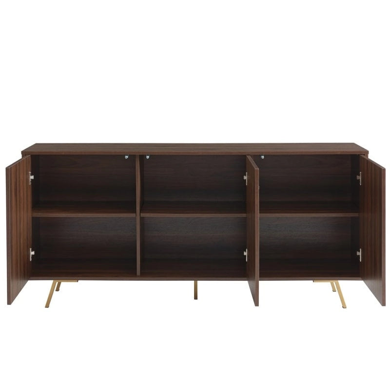 Buffet en bois de 63 pouces avec rangement