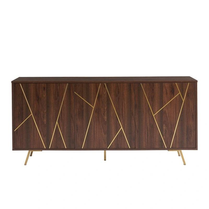 Buffet en bois de 63 pouces avec rangement