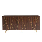 Buffet en bois de 63 pouces avec rangement